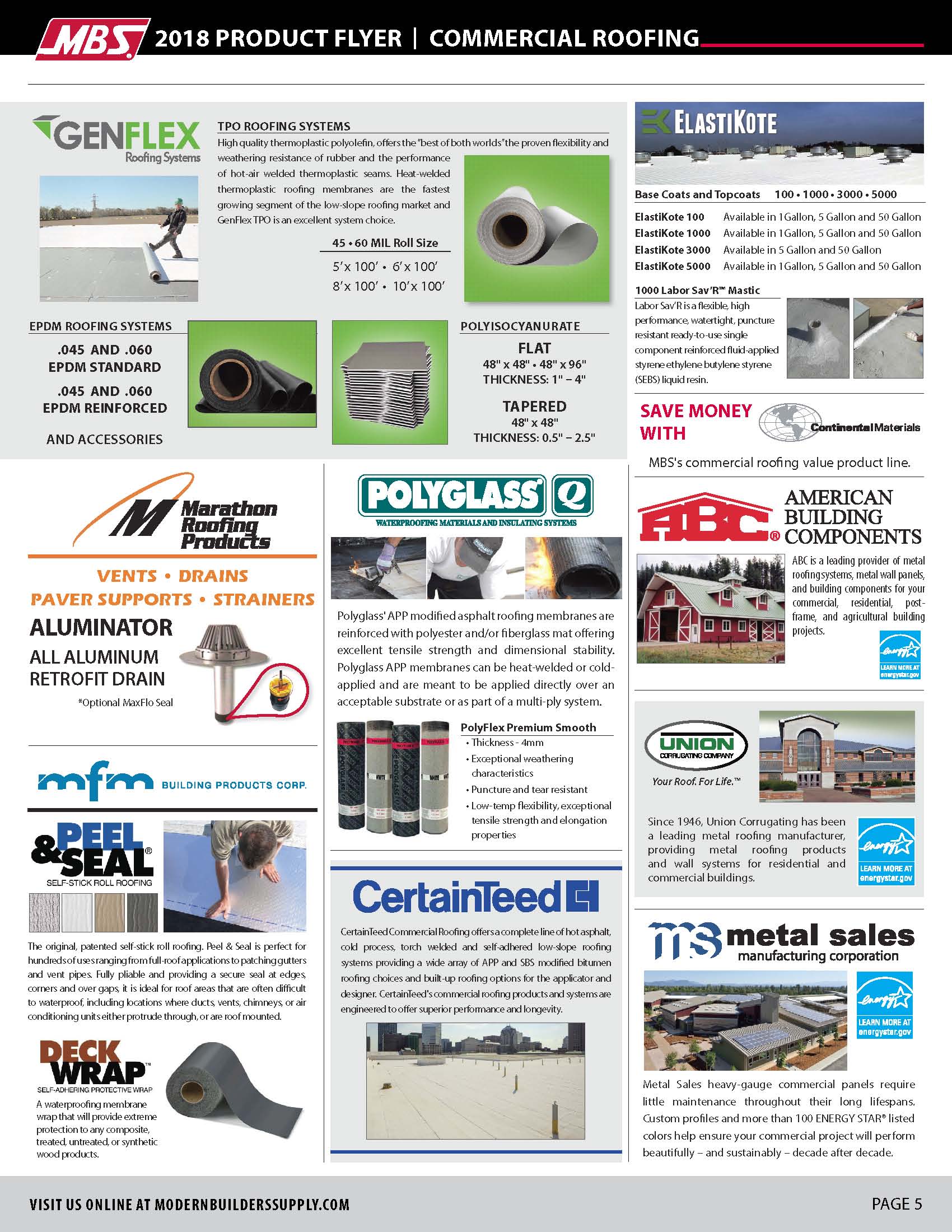 commercial roofing flyer